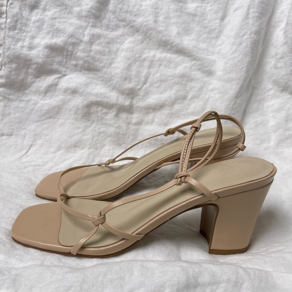 LPA Nael nude leather sandals.